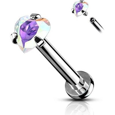 Šperky4U piercing do brady labreta cartilge LB1095AB-1208