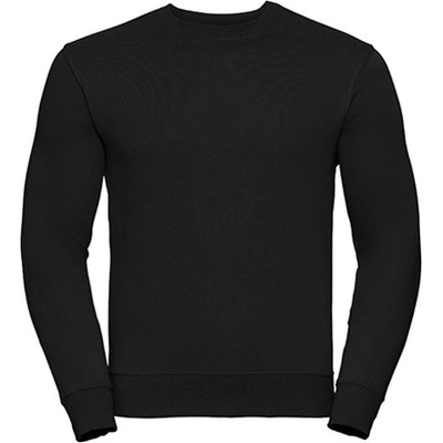 Russell unisex mikina z česané bavlny R-262M-0 black