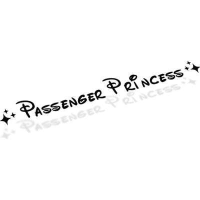 E-cut.cz Samolepka Passenger Princess - 15x1,4 cm – Zboží Živě