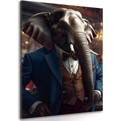 Obraz zvířecí gangster slon - 40x60
