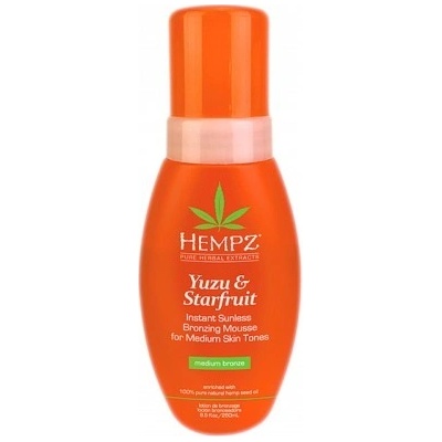 Hempz samoopalovací pěna pro snědou pokožku yuzu a starfruit 250 ml