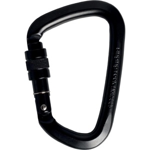 Singing Rock D Steel Lock Screw black - Карабинер