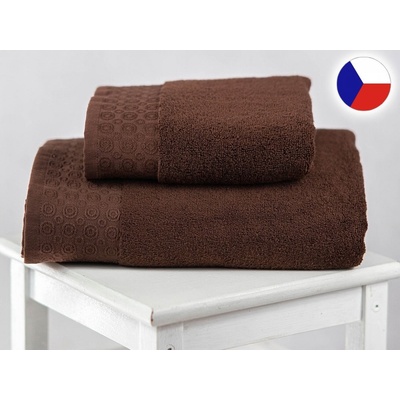 Pemitex Osuška SPA tmavě hnědá 70 x 140 cm