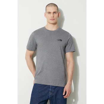 The North Face Тениска The North Face M S/S Simple Dome Tee в сиво с меланжов десен NF0A87NGDYY1 (NF0A87NGDYY1)