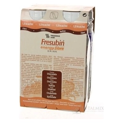 FRESUBIN ENERGY FIBRE ČOKOLÁDA POR SOL 4X200ML