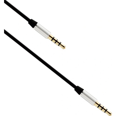 Earldom Аудио кабел, Earldom, AUX15, 3.5mm жак, М/М, 1.0м, Черен - 14878 (14878)