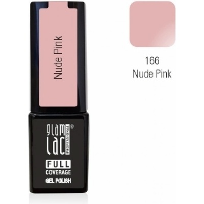 GlamLac Gel lak růžový 166 Nude Pink 6 ml