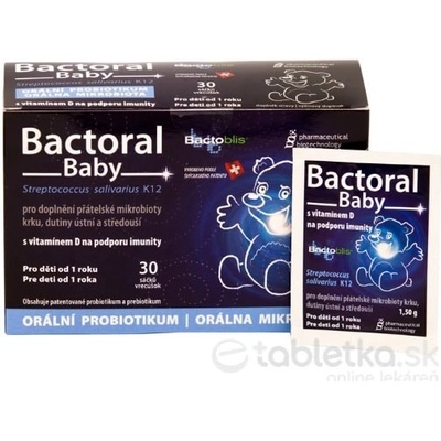 Pharmaceutical Biotechnology Bactoral Baby 30 vreciek