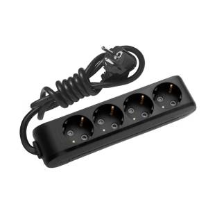 Panasonic РАЗКЛОНИТЕЛ 4ГНЕЗДА 1.5М ЧЕРЕН panasonic (8691136118367)