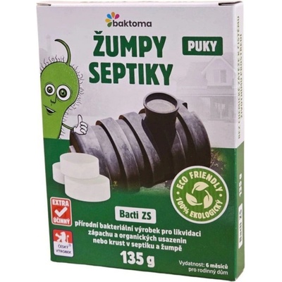 Baktoma Bacti ZS PUK Bakterie do žump a septiků 3 tablety – Zboží Mobilmania