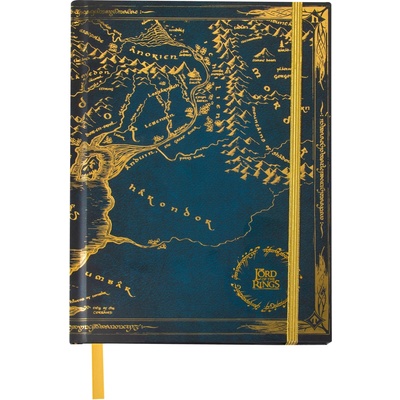 Cinereplicas Тефтер CineReplicas Movies: The Lord of the Rings - Middle Earth Map (MAP5121)