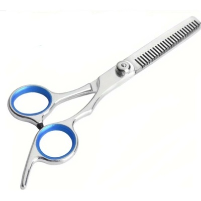 Dog Grooming Scissors nerezová ocel 16 cm modrá , oboustranné efilační nůžky