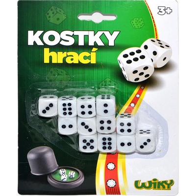 Wiky Kostky hrací 1,5 cm 12 ks - Český obal