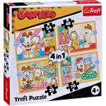 Trefl Пъзел Trefl 4 в 1 - Гарфилд обича лазаня (34673) - baby