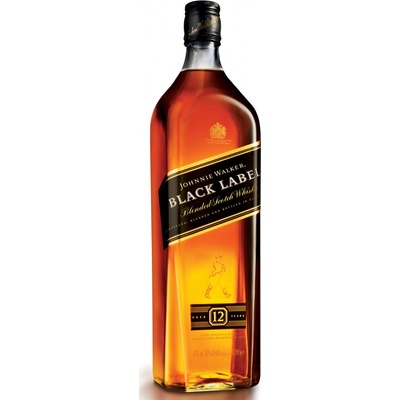 Johnnie Walker Black Label 40% 1 l (holá láhev)