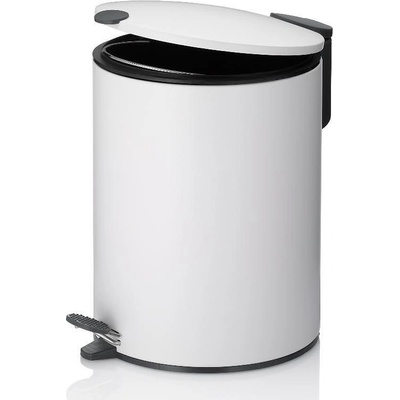 Kela Кош за отпадъци kela mats с педал (5 л) - бял (kela 23701)