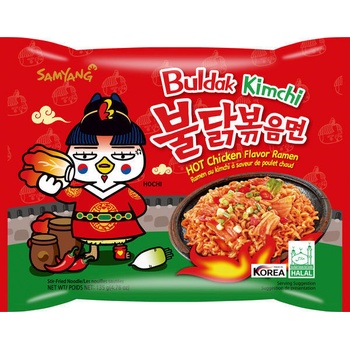 Samyang Buldak Kimchi Pálivý Kuřecí Ramen instantní nudle 140g