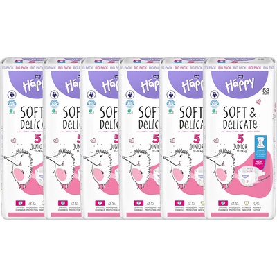 Bella Happy Soft & Delicate BigPack 5 11-18 kg 6x52 ks 312 ks