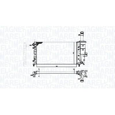 Chladič motora, chladič vody MAGNETI MARELLI 350213193900