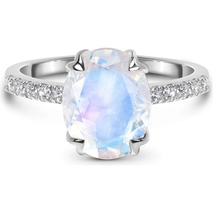 Silenti Jewelry Сребърен пръстен "Лукс" - 7 - 54.5мм (17.2мм диам. )
