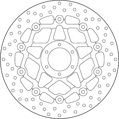 Predný brzdový kotúč Brembo HONDA 250 CRF R 1997 - 2003