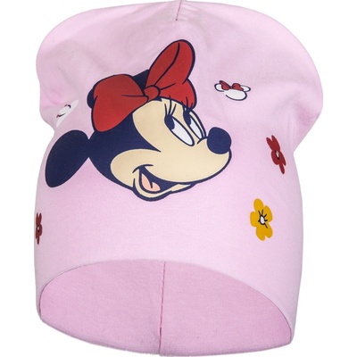 dívčí čepice Minnie Mouse růžová tmavě