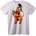 NOONEBRAND Тениска Дядо Коледа на елен Коледно - 2XL, White