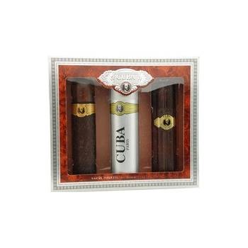 Cuba Gold EDT 100 ml + voda po holení 100 ml + sprchový gél 200 ml + dezodorant 200 ml + EDT 35 ml darčeková sada