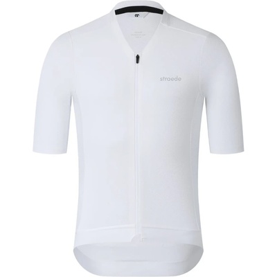 straede Фланелка с къс ръкав за колоездене Straede Aerlig Ultralight Jersey Cycling jersey - White (056-4305-0213)