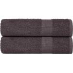 vidaXL Кърпи за баня FROGN 2 бр. Антрацит 100x150 см 360 г/м2 (136689)
