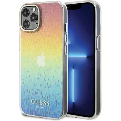 GUESS Кейс Guess IML Faceted Mirror Disco Iridescent за iPhone 12/12 Pro, многоцветен (GUE003399-0)
