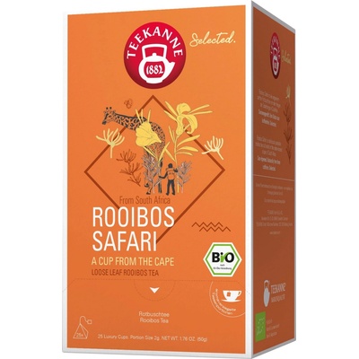 TEEKANNE Bio Luxury Cup Rooibos Safari 25 pyramidových sáčků