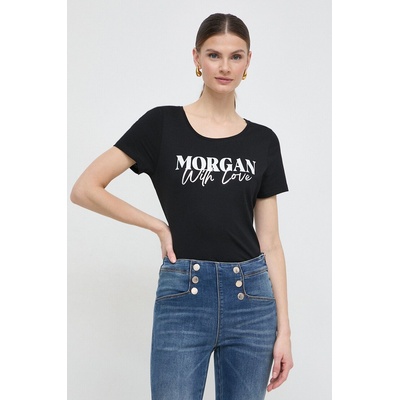 Morgan Тениска Morgan в черно (DUNE.NOIR)