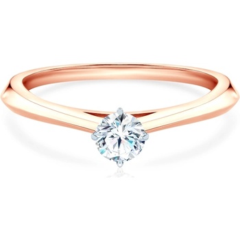 SAVICKI Годежен пръстен The Light: двуцветно злато, лабораторен диамант