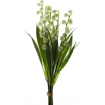 Konvalinka - Convallaria svazek x5 krémová 28 cm