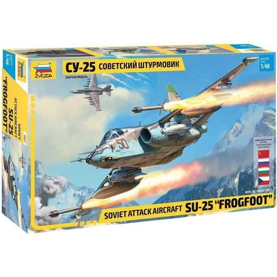 Zvezda Model Kit letadlo 4807 Sukhoi SU 25 Frogfoot1:48