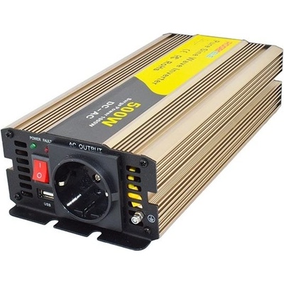 Rogerele Sínusový menič napätia REP500-12 500W 12V USB port