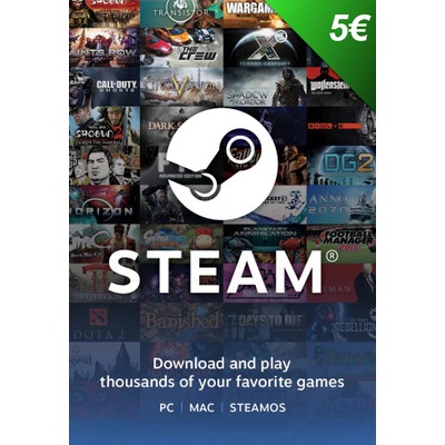 Valve Steam Dárková Karta 5 € – Zbozi.Blesk.cz