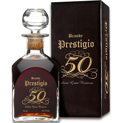 Prestigio Brandy 50 Solera Gran Reserva 40% 0,7 l (holá láhev) – Zboží Mobilmania