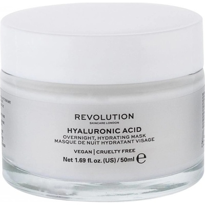Makeup Revolution Skincare Hyaluronic Acid nočná maska 50 ml