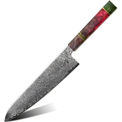 HARAHU Дамаски кухненски нож YO-37572 - Gyuto / Многоцветен KP37572 (YO-37572)