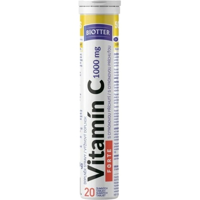 Biotter Vitamín C 1000 mg Forte 20 ks šumivých tabliet