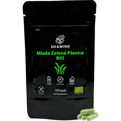 Shamind Mladá Zelená pšenice Bio 30 kapslí