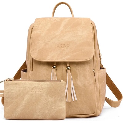 Vicuna Polo Дамска Раница и портфейл Vicuna Polo Sunrose, Бежова (VICUNA-WOMEN-V3001-KHAKI)