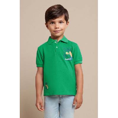 MAYORAL Детска тениска с яка Mayoral в зелено с принт (3106.5F.Mini.PPYH)