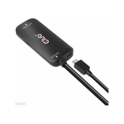 AV Club Adapter 3D Club3D Adaptér HDMI+Micro USB to DisplayPort 4K120Hz/8K30Hz, Active Adapter M/F