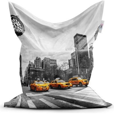 Sablio Sedací vak Žluté taxiky 200x140 cm