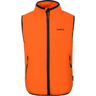 Kamik Детски поларен елек Kamik Kid's Phoenix Fleece vest - Mandarin / Atlantic - размер 152 (EU) (703-5359-0919)