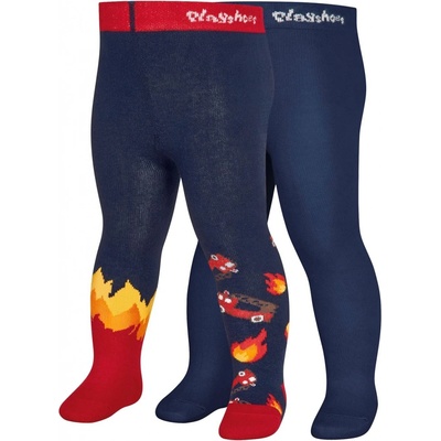 2PACK dětské punčocháče Playshoes Hasiči