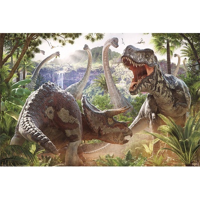 Plagát, Obraz - David Penfound – Súboj dinosaurov, 91.5 × 61 cm